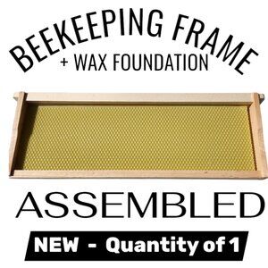 Beekeeping Equipment 5 Medium Frames + 5 Wax Foundation ASSEMBLED For Super Boxe